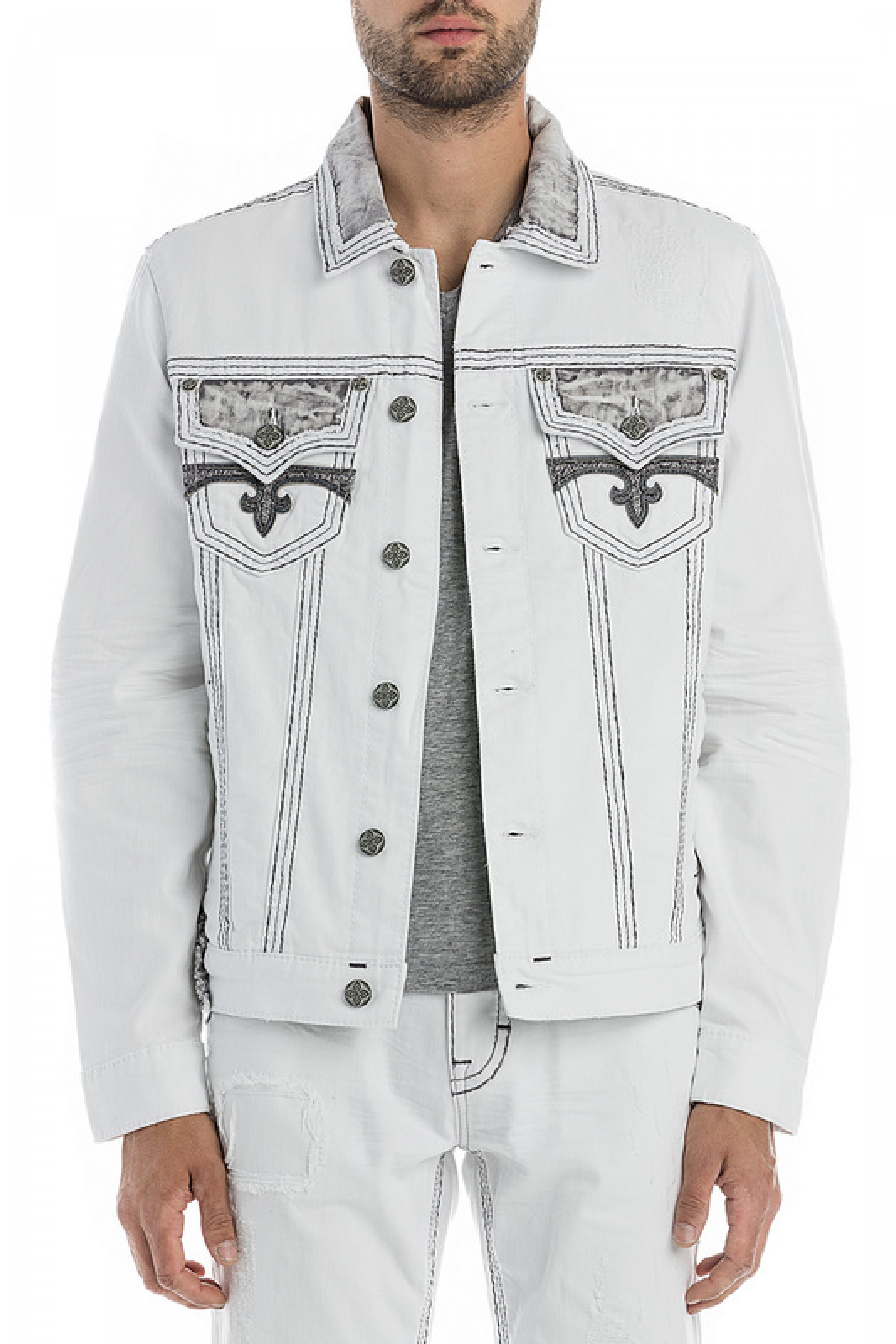 white rock revival jean jacket