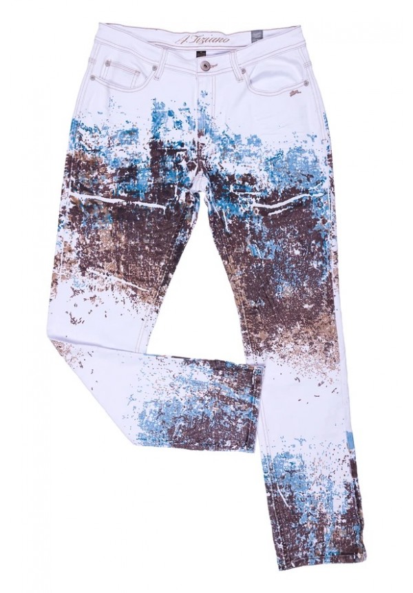 Robby Printed Stretch Twill Jean