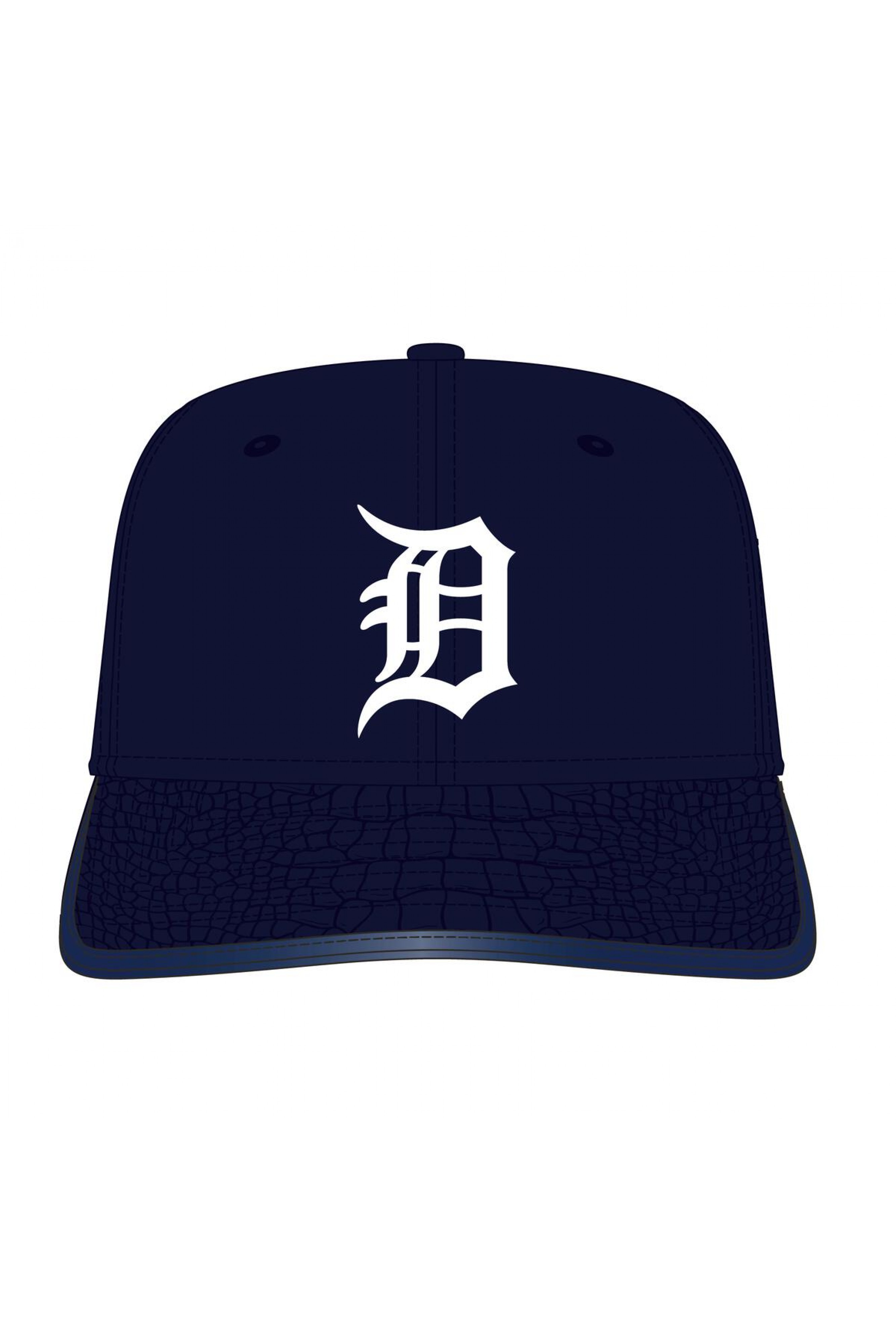 Detroit Tigers Pro Standard Logo Gator Visor Strapback Hat