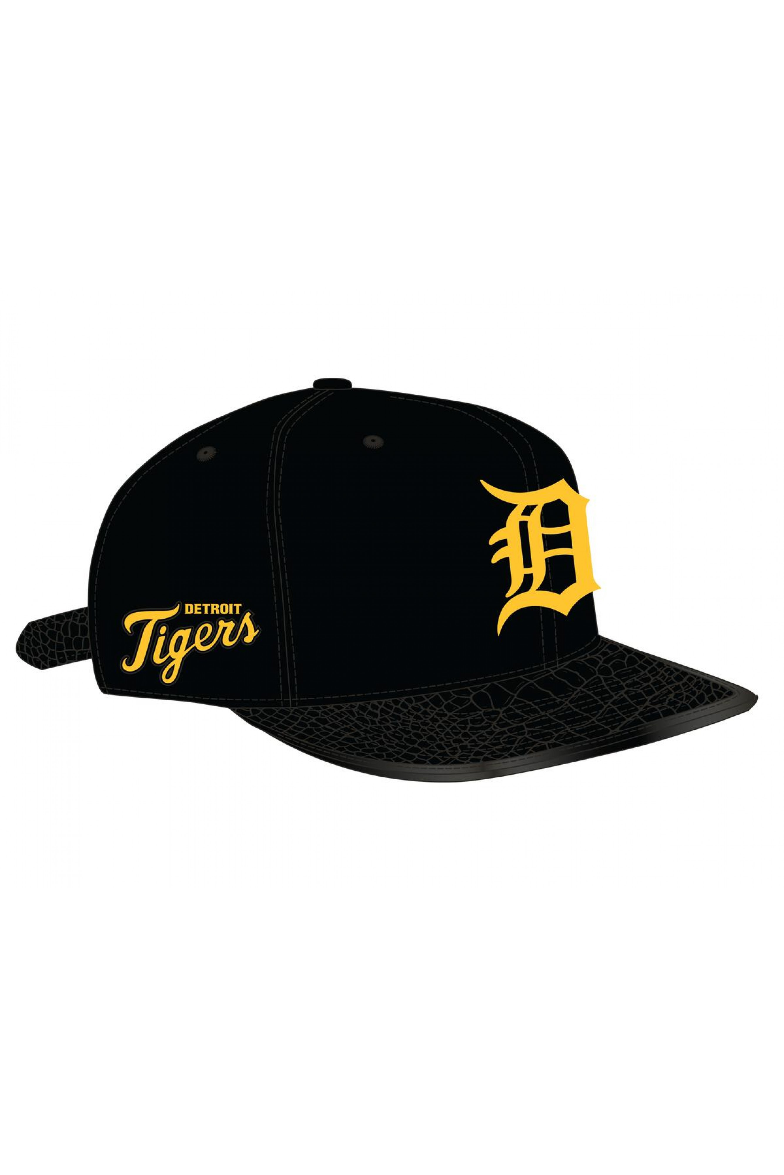 Detroit Tigers Pro Standard Logo Gator Visor Strapback Hat