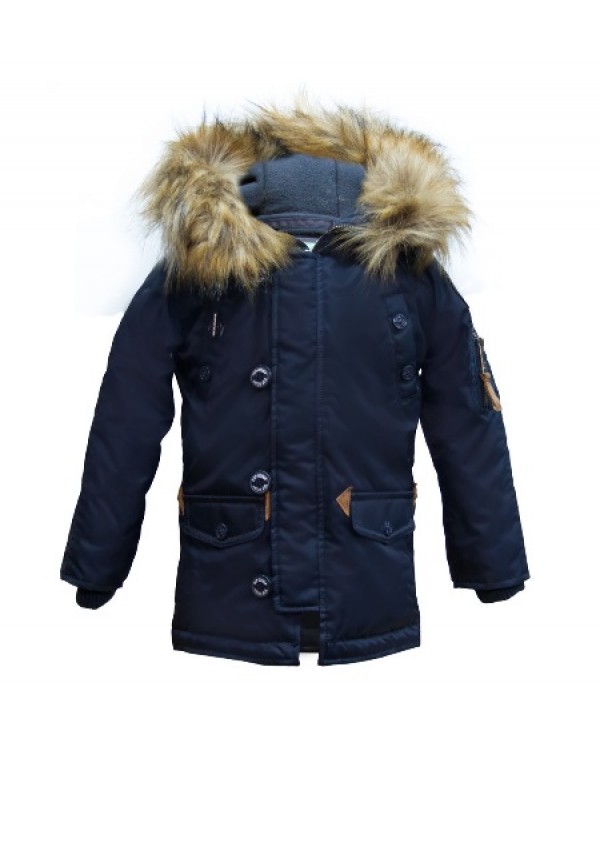 Top Gun Kids Military Issue N-3B Parka (Navy)